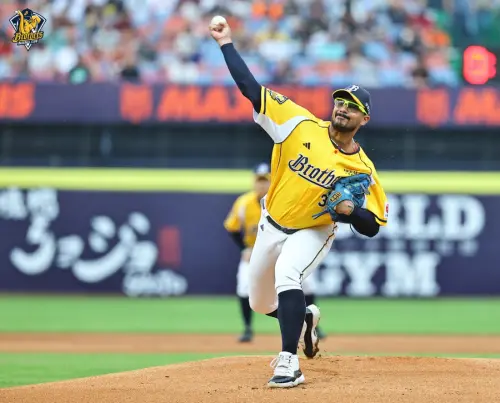 ▲中信兄弟洋投羅戈此役表現欠佳，主投5局用球數偏多，被擊出6支安打，並投出多達4次四壞球保送，失掉3分皆為責失。（圖／中信兄弟提供）