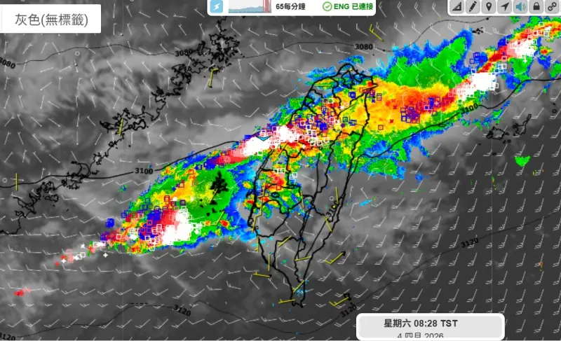 鋒面對流殺到中部了!豪雨狂炸「接著輪到南部」:春雨當梅雨在下