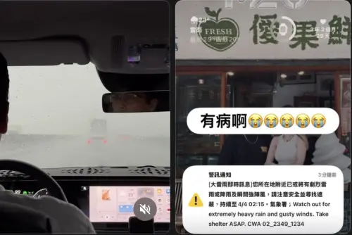 大甲雨像用倒的！國3驚悚連撞、淹水二級警戒　媽祖祭名店急關門