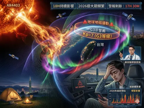 中度磁暴警戒18小時！醫示警「這族群」要小心：年底前頻繁被影響