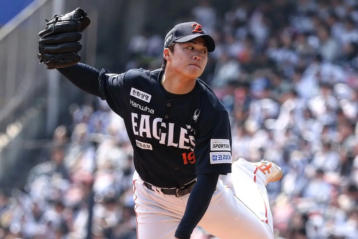 ▲效力於韓國職棒（KBO）韓華鷹隊的台灣左投王彥程，今日在客場面對斗山熊隊的比賽中大放異彩！他主投6又1/3局僅被敲出4支安打，失掉3分皆非自責分。（圖／取自韓華鷹官方IG）