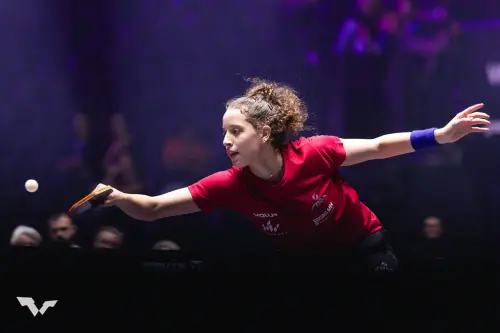 ▲2007年出生、身高183公分的埃及少女，今日展現了足以撼動桌壇頂端的實力。（圖／美聯社／達志影像）