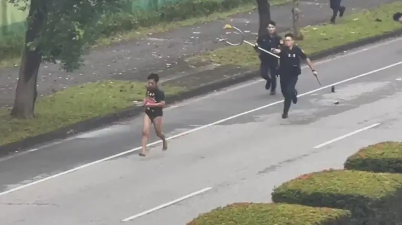 花蓮泰籍移工持刀搶劫 奪超商2根熱狗逃逸、闖理髮店揮刀共傷7人