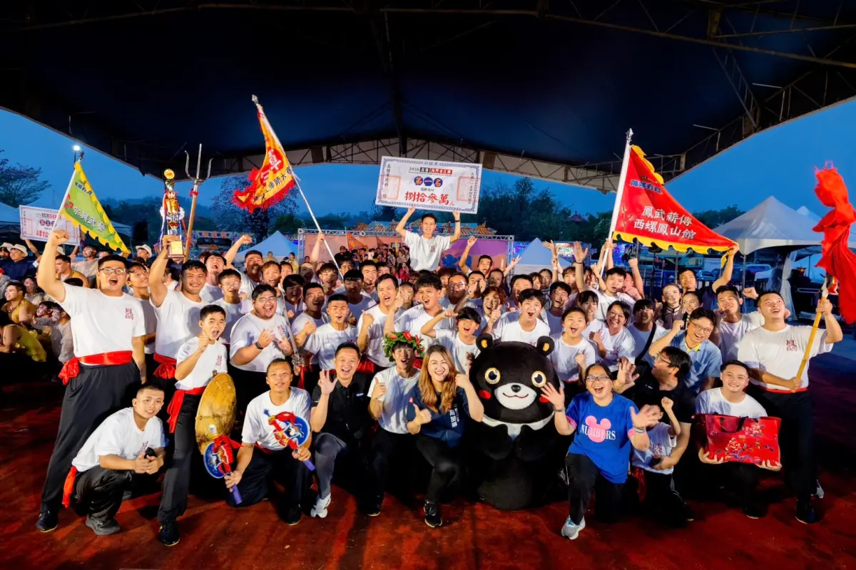 ▲「全國創意宋江陣頭大賽」決賽。最終由「鳳武薪傳—西螺鳳山館」奪得冠軍。（圖／高市府觀光局提供）