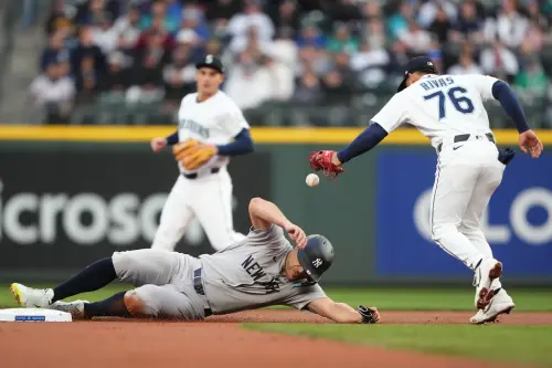 ▲史坦頓上一次在例行賽盜壘成功，要追溯到2020年8月3日，距今已相隔2070天。（圖／美聯社／達志影像）