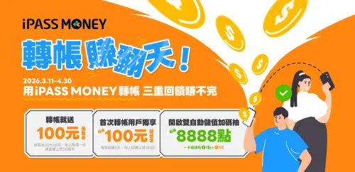 ▲iPASS MONEY限時轉帳優惠。（圖／iPASS MONEY提供）