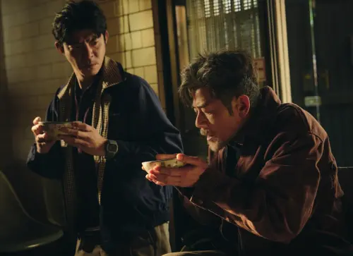 ▲《老子》中郭富城（右）與王柏傑（左）有精彩對手戲。（圖／摘自 老子Threads）