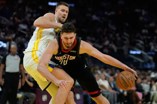 ▲本場比賽，波爾辛吉斯的表現堪稱災難。他在22分鐘的上場時間內，9投僅3中，三分球更是顆粒無收，僅留下9分、8籃板的慘澹數據。（圖／美聯社／達志影像）