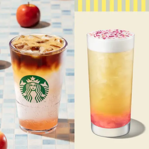 ▲星巴克新品「蘋果山茶花風味系列」4月8日開喝。（圖／星巴克提供）