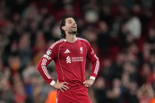 ▲在防守端，利物浦中場核心索博斯洛伊（Dominik Szoboszlai）所在的匈牙利因在小組賽不敵葡萄牙與愛爾蘭，早早無緣世界盃。（圖／美聯社／達志影像）