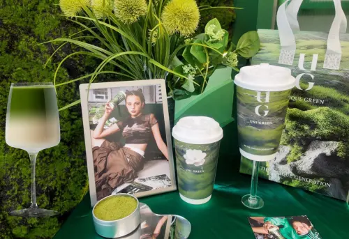 ▲UG Tea 4月8日開喝靜岡濃抹茶新品！搭配限定杯身。（突／UG Tea提供）