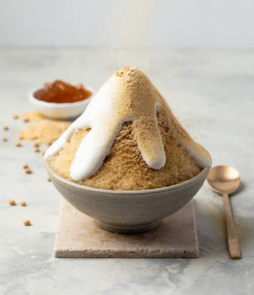 ▲入口即化的「白頭山雪冰」不用加價就能享用。（圖／豆府餐飲集團提供）