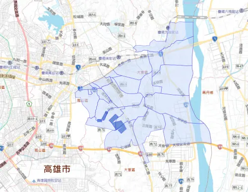 ▲高雄市4月16日停水影響4萬戶範圍。（圖／台灣自來水公司water.gov.tw/）