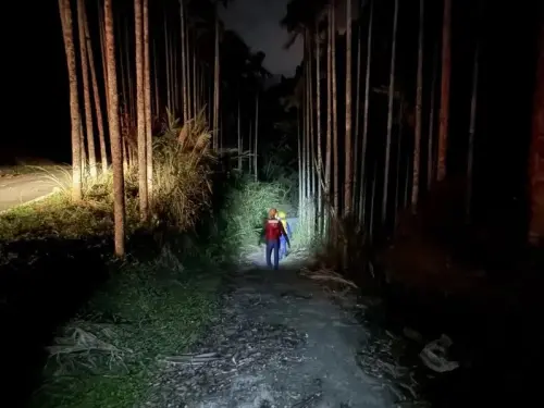 ▲苗栗52歲男上山巡視引水管路失蹤，疑從高處墜落落水身亡。（圖／苗栗消防局提供）