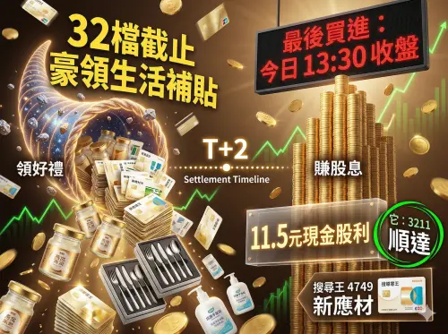 4/8股東紀念品今最後買進！新應材32檔速看　它2026股息發11.5元