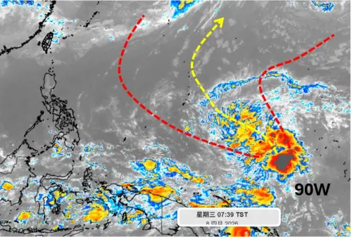 辛樂克颱風最快明天生成！路徑「拋物線大轉彎」　威力又強又大