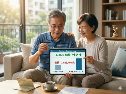 ▲全台僅極少數人能達到的「勞保年金王」天花板，靠的是超長年資與延後請領的展延機制，最高月領可飆破5萬2000元。（示意圖／Gemini製圖／NOWNEWS監製）