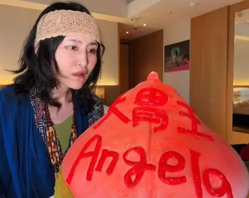 日本大胃女王來台灣！住飯店收到「巨型壽桃」：待客之道太誇張了