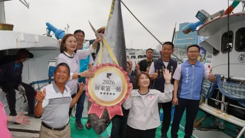 屏東第一鮪拍賣創高價　每公斤逾萬新紀錄