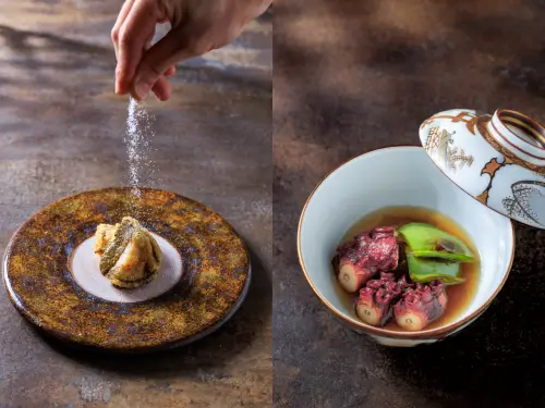 ▲「作 天麩羅・割烹」，由米其林二星主廚稗田良平監製，融合天麩羅與割烹兩大日本料理核心技法。（圖／豊漁餐飲集團提供）