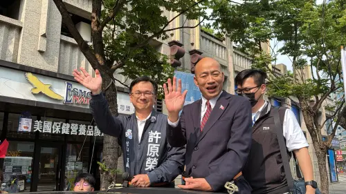 韓國瑜獻出第一次！陪許原榮車掃脫口「進洞房有些害羞」