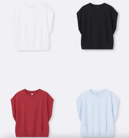 ▲推薦台灣也買得到「DRY腰部打褶T恤」，以快乾涼感材質設計。（圖／翻攝自GU官網）