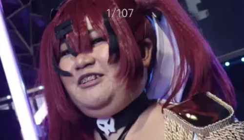 ▲該Coser本人的身材較為豐腴，臉型也並非一般色扮演界中正常審美會喜歡的模樣。（圖／翻攝畫面）