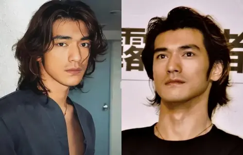 ▲金城武（如圖）被拿來與張凌赫做比較，粉絲狂曬他帥照反駁。（圖／微博@追星娛綜、微博@諸葛尋牛）