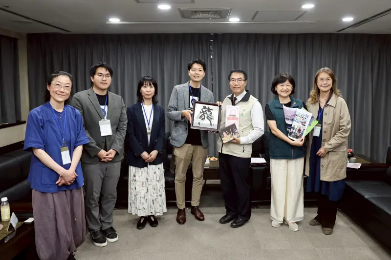 日本岡山縣感恩工坊拜會黃偉哲