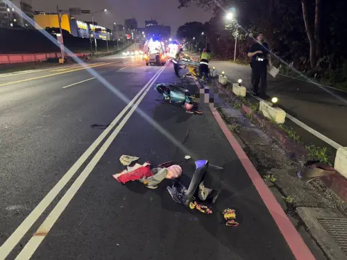 快訊／新莊嚴重車禍1死2傷！機車雙載自摔遭追撞　姊妹天人永隔