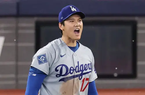 ▲大谷翔平的帽子上印有「MR」字樣。（圖／美聯社／達志影像）