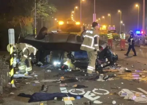 台南國8死亡車禍！廂型車主遭改裝BMW撞飛慘死　肇事者棄車逃逸