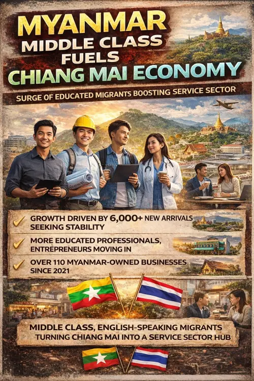 軍事政變毀經濟！緬甸中產階級出走　清邁湧入逾6000名高學歷移民