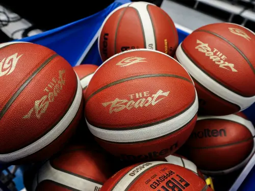 ▲4月11日、4月12日林志傑引退賽比賽皆使用 PLG 2025-26 官方指定用球 Molten BG4550。（圖／富邦勇士提供）