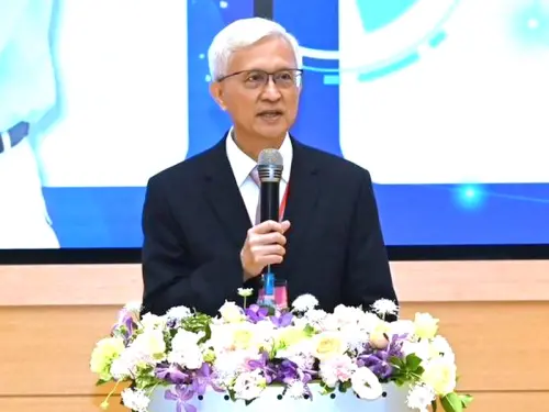 ▲中鋼公司董事長黃建智致詞。(圖／中鋼公司提供)