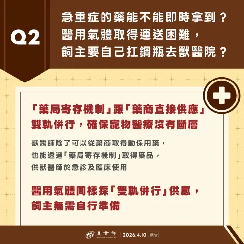 ▲防檢署表示，在採取「公告制」後，就可採雙軌制取得藥品。（圖／農業部提供）