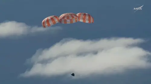 阿提米絲2號回地球了！進入大氣層後成功濺落在預定海域