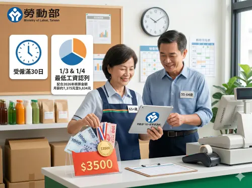 勞動部發錢！就業獎勵最高領3500元、打工族也能拿　資格限制速看