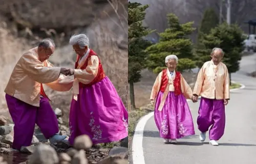 ▲《我的愛，別渡過那條河》記錄了姜溪烈奶奶與趙炳萬爺爺，攜手走過76年歲月，但仍像初戀一般甜蜜的愛情故事。（圖／IG@hipkr_）