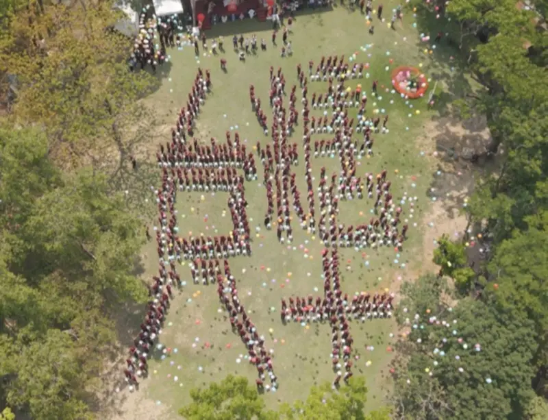 「大糖盛事」生日Party歡慶台糖八十 台糖人齊心排字