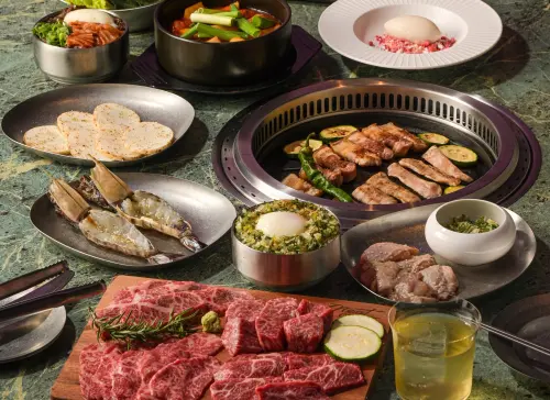 ▲高雄流行音樂中心新進駐熟成燒肉品牌「Meat cute 燒肉」，由「春囍餐飲集團」打造主打熟成豬肉，更邀請在地預約制名店「國秀」設計菜色，並有入選「Asia’s 50 Best Bars 」名單的Bar T.C.R.C主理人黃奕翔（阿翔）設計酒水。（圖／Meat cute提供）