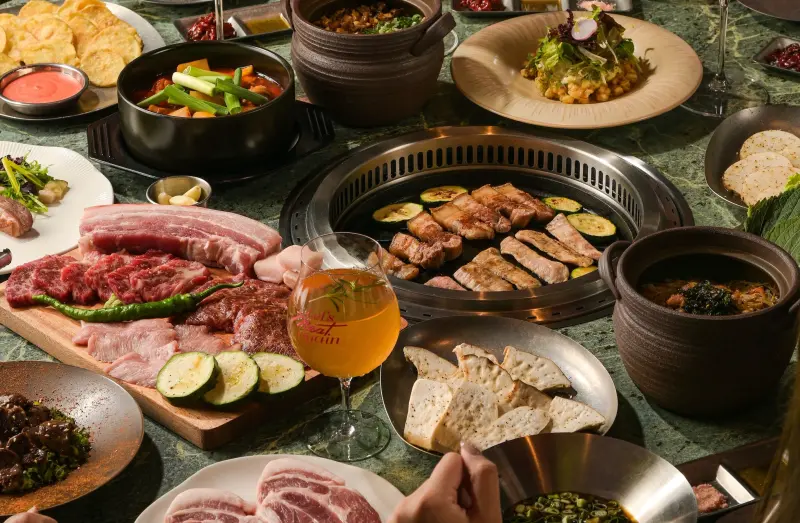 Meat cute 燒肉,熟成豬肉,帶骨豬五花,究好豬,韓式烤盤