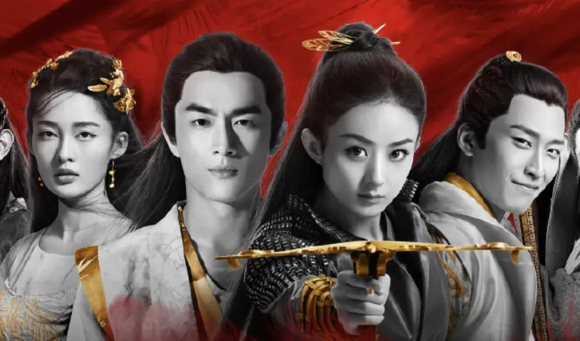 ▲《楚喬傳》主演李沁（左起）林更新、趙麗穎、竇驍現在依舊活躍於演藝圈，竇驍更和賭王千金何超蓮結婚。（圖／翻攝自微博）