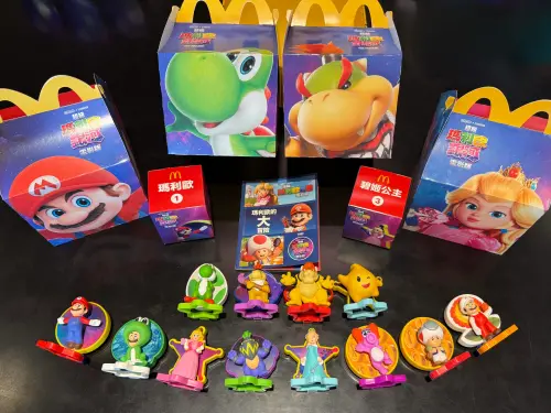 ▲麥當勞瑪利歐公仔熱賣，網友互相分享「最便宜」買法。（圖／記者蕭涵云攝）