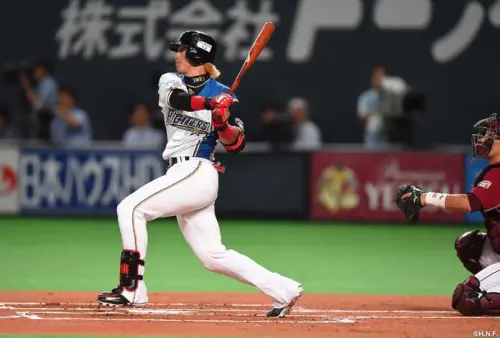 世代傳承！林安可日職首轟出爐　10年前火腿陽岱鋼也敲過再見分