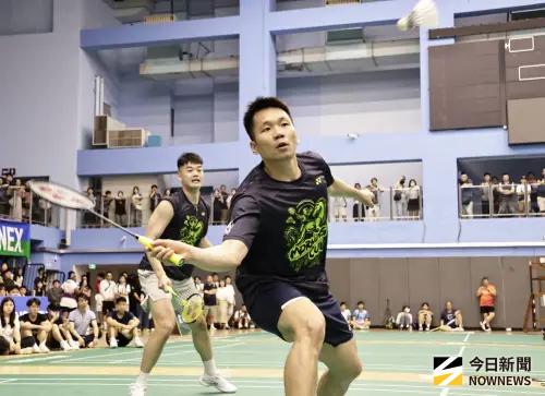 ▲面對搭檔的調侃，李洋部長笑著回應，雖然重返職業賽場有困難，但內心確實非常懷念在場上與齊麟溝通的感覺。（圖／記者吳翊緁攝）