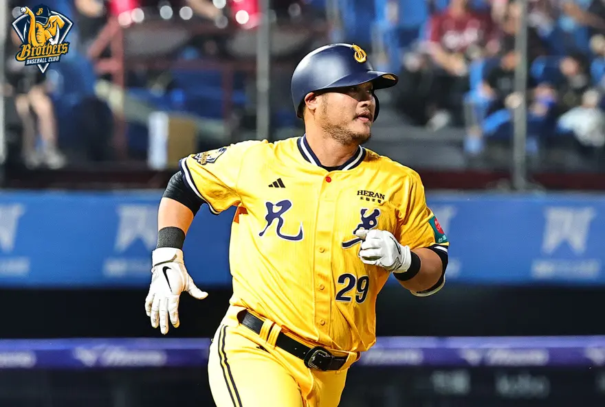 ▲中信兄弟陳俊秀從樂天桃猿先發投手艾菩樂手中敲出3分砲，是兄弟本季首度在第1局得分。（圖／中信兄弟提供,2026.4.11）