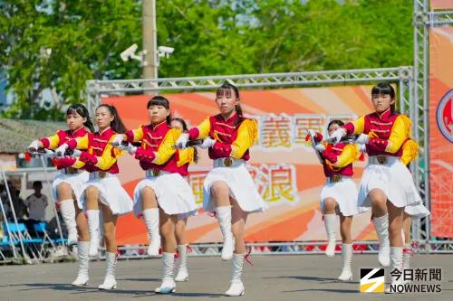 ▲第九屆全國高中職學校儀隊競賽南部地區初賽，由屏東女中奪得第二名。（圖／記者莊全成攝，2026.04.12）