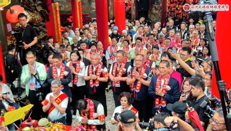 盧秀燕當桶箍　蔣萬安也來了！藍營10餘大咖恭送白沙屯媽祖起駕