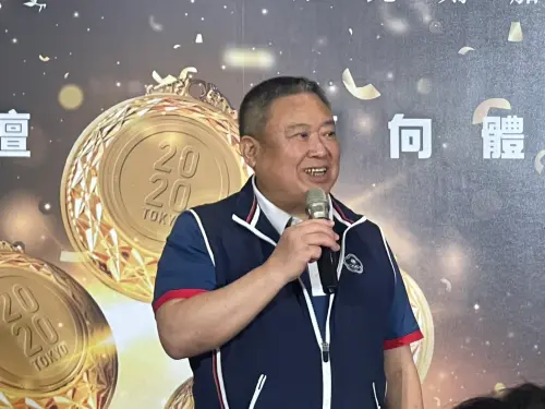 ▲中華奧會榮譽主席林鴻道今（13）日兌現承諾，頒發2020年東京奧運、2024巴黎奧運獎金給奪牌選手，總共頒發破5000萬獎金。（圖／記者林子翔攝）